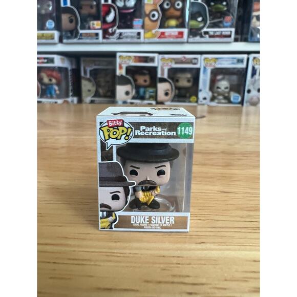 BITTY Ron Swanson Duke Silver Parks & Recreation Funko Pop #1149 Rec Show Jazz - Picture 1 of 6